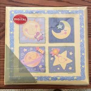 Sonoma Celestial Scrapbook Album with Blue and Yellow